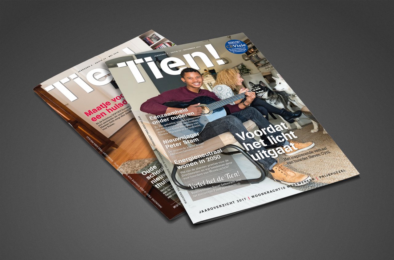 Bewonersmagazine Tien! covers
